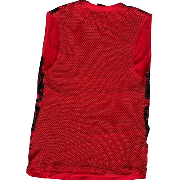 Rare JNCO Y2K Graphic Tank Top Unisex XL Skater Logo Mesh Grunge Streetwear Rave - Picture 5 of 7